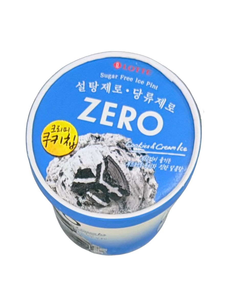 롯데웰푸드 제로 아이스 쿠키 & 크림