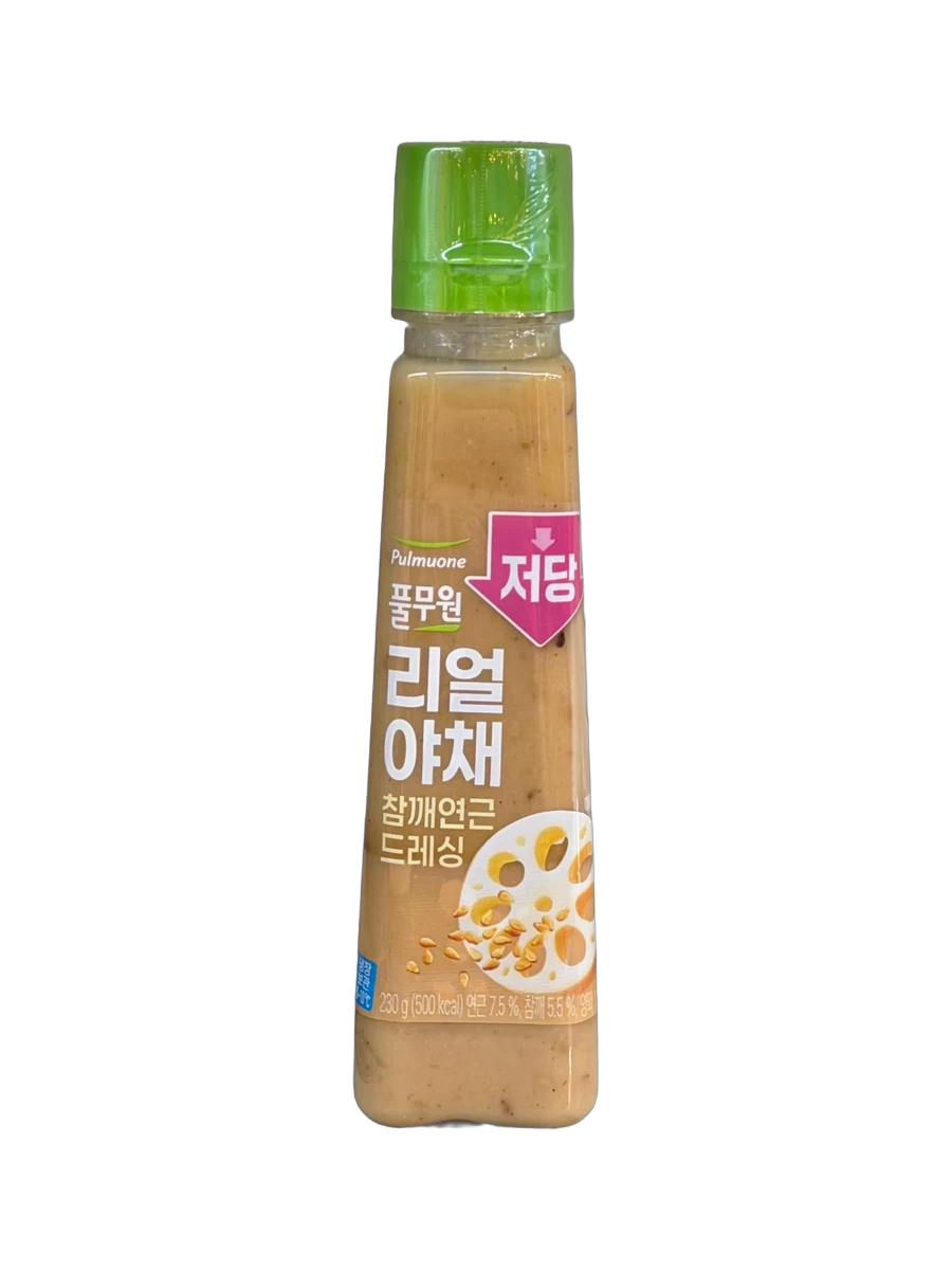 풀무원 저당 리얼야채 참깨연근 드레싱