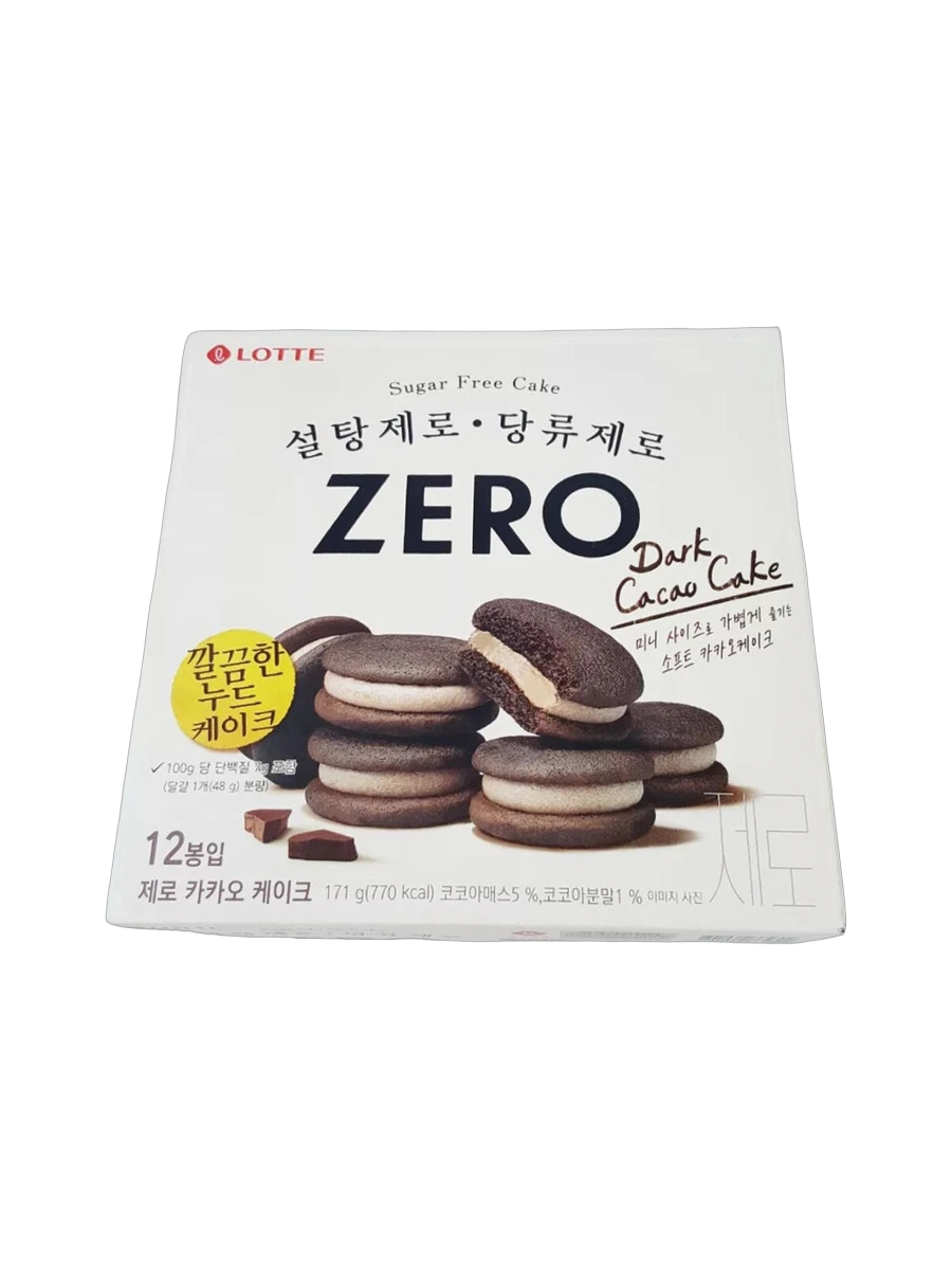 롯데웰푸드 제로 카카오 케이크